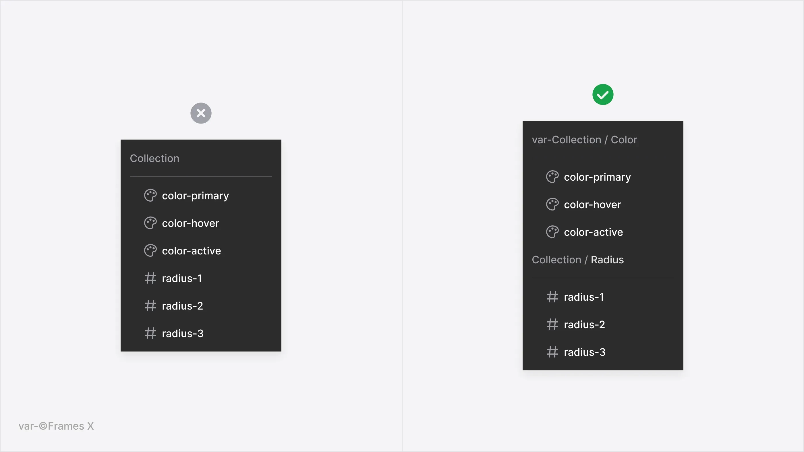 How to Arrange Figma Variables Collections