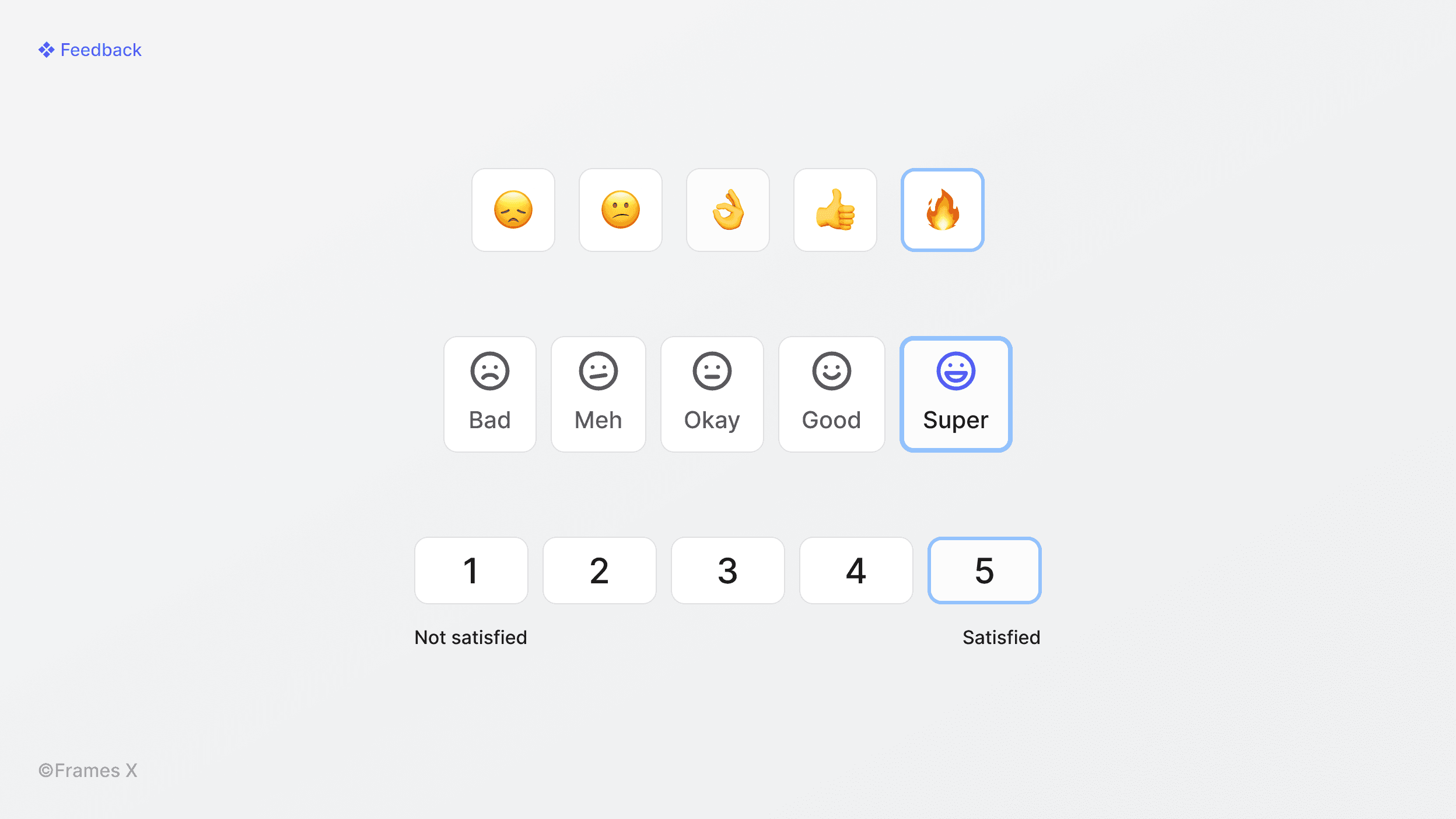 Feedback UI Component for Figma
